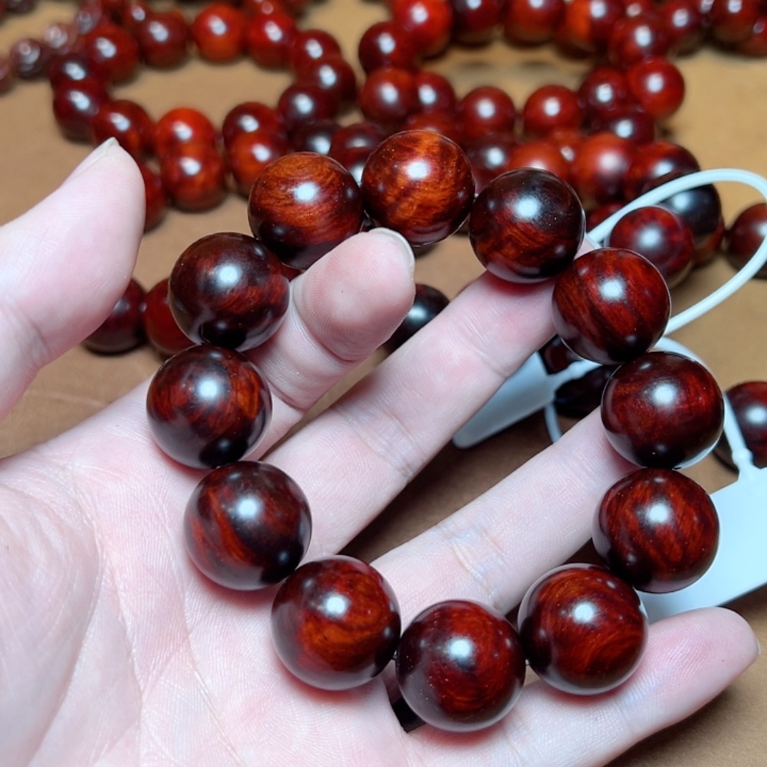 手串/手链小叶紫檀20琴料满水波金星