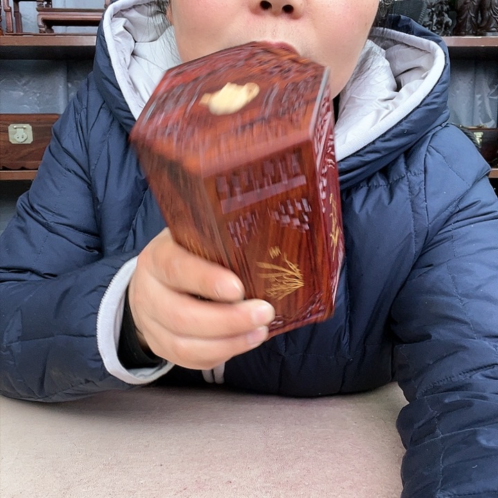 乌木类端景台小李红木工艺品