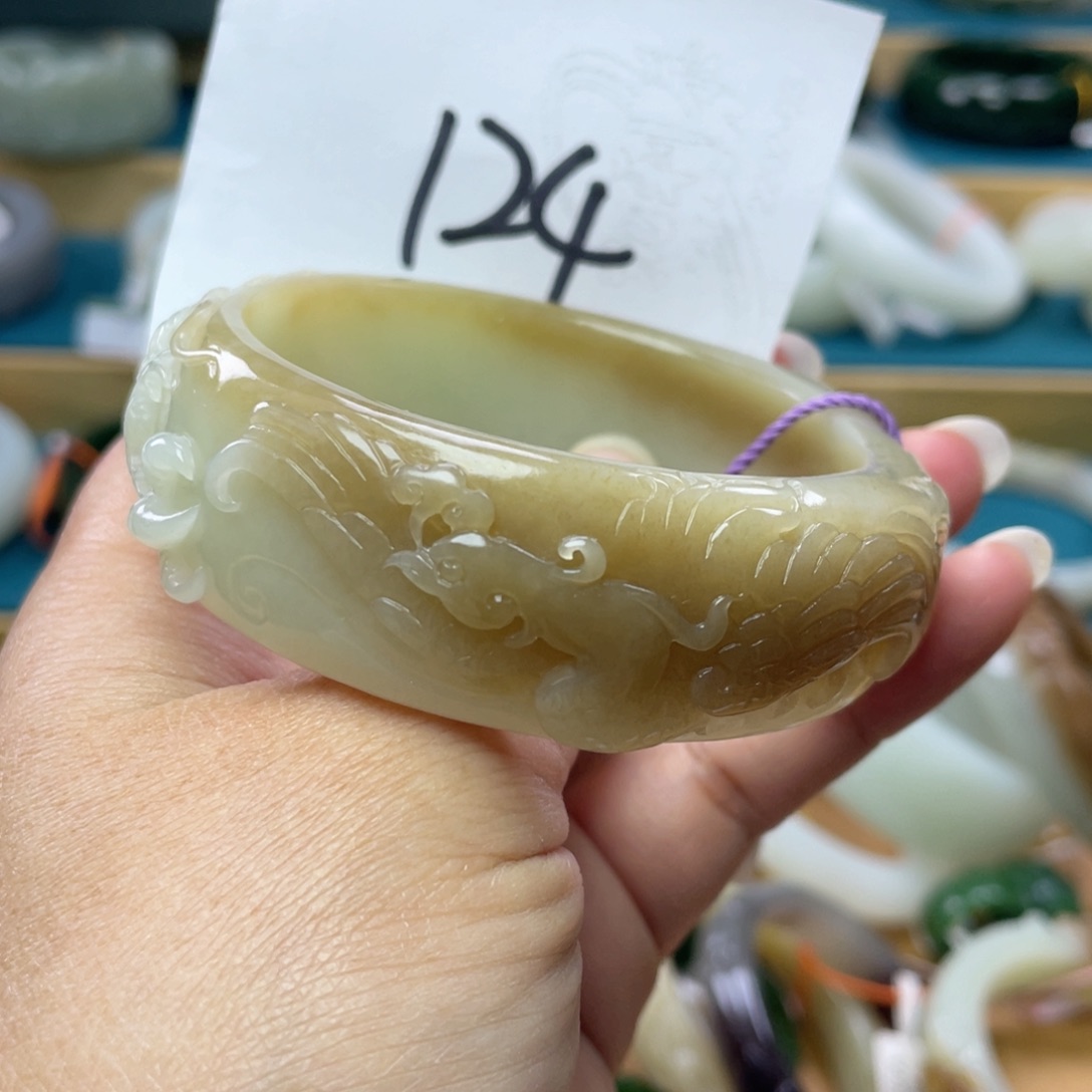 未镶嵌手镯和田玉圈口57