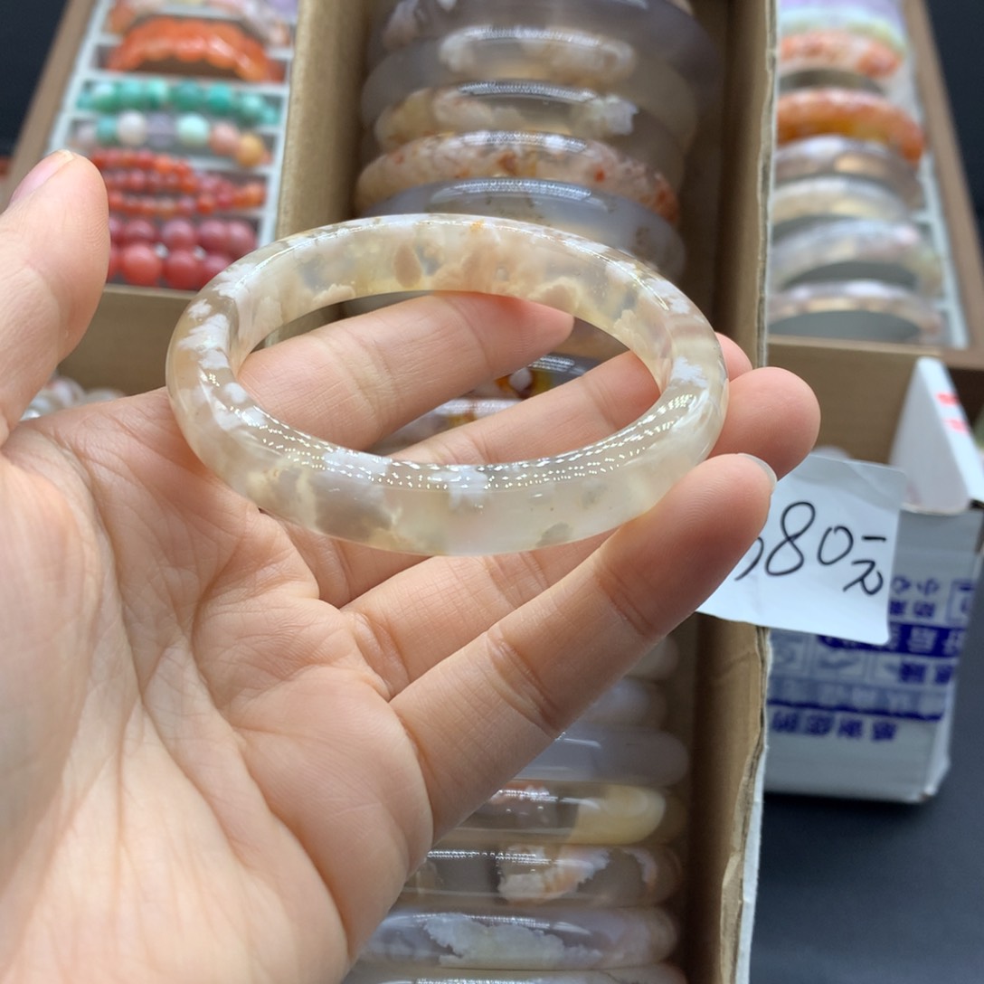 【闪购商品】玛瑙/玉髓耳钉未镶嵌@**葵