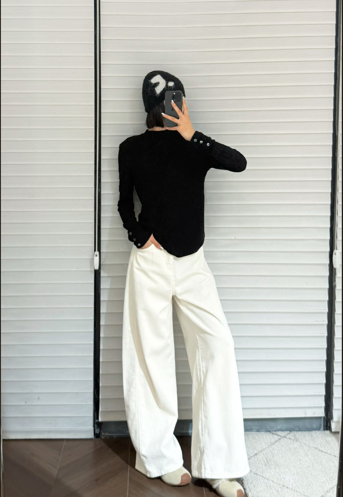 羊毛天丝混纺 软糯亲肤设计感百搭打底衫#243298