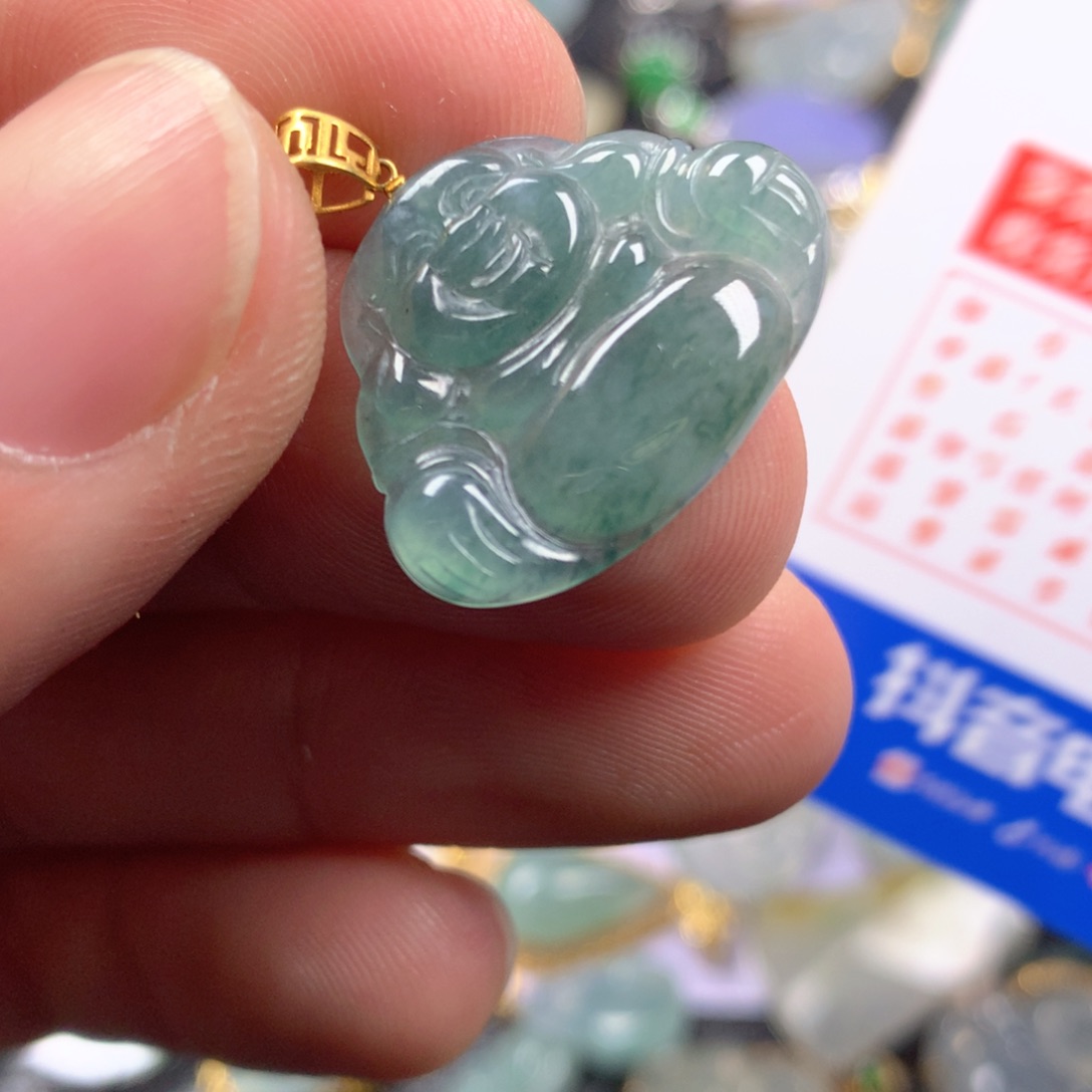 【闪购商品】翡翠颈饰18K金镶嵌翡翠