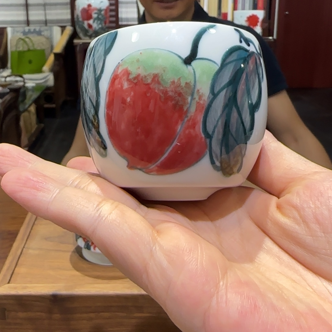 瓷片陶瓷作品 陶瓷手绘