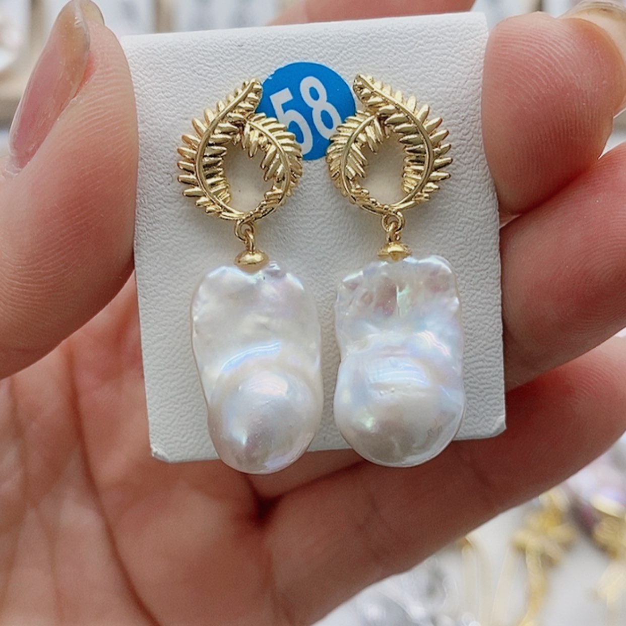 【闪购商品】淡水珍珠耳饰银S925镶嵌