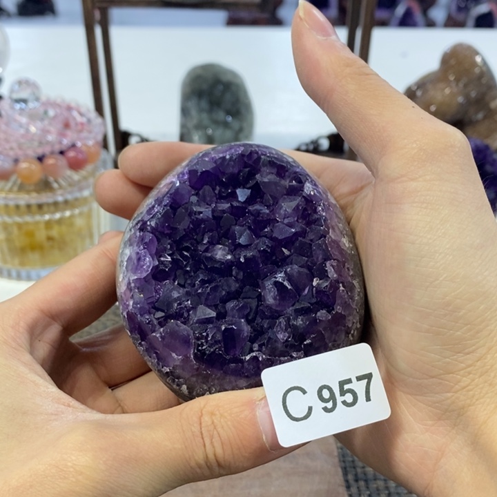 紫晶摆件摆件未镶嵌