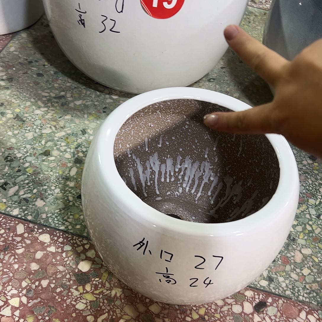 陶瓷陶瓷大花盆瑕疵品清库存
