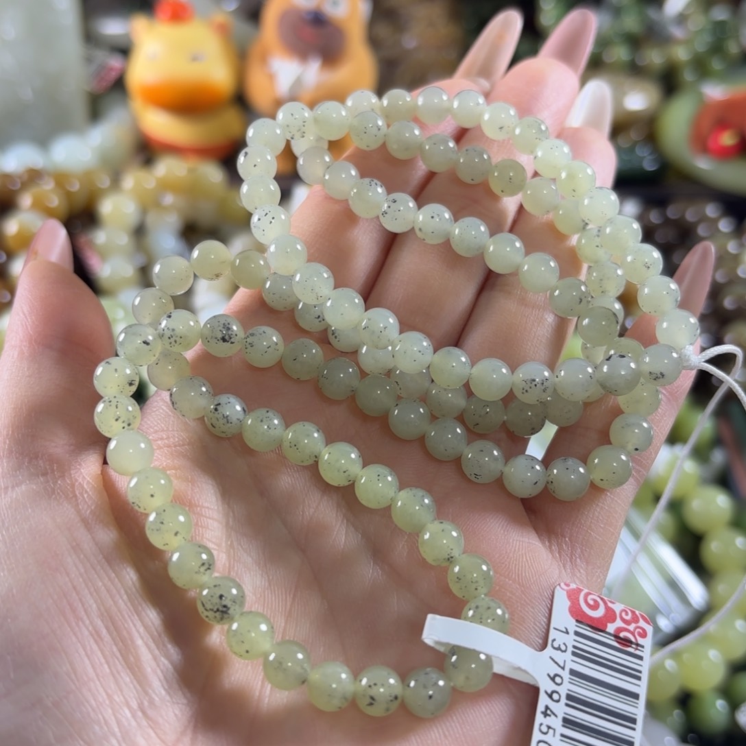 和田玉未镶嵌手链63