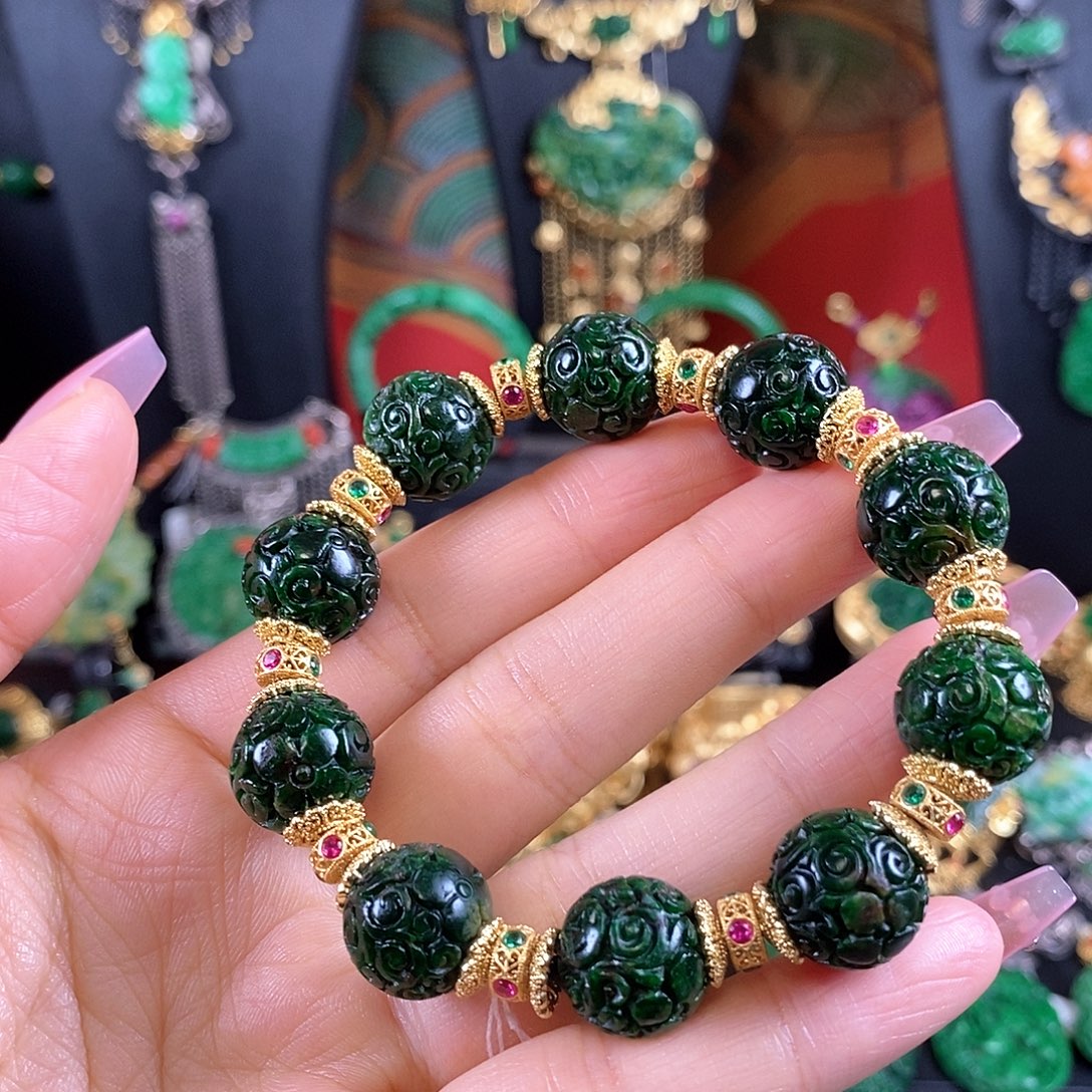 翡翠未镶嵌手链手链