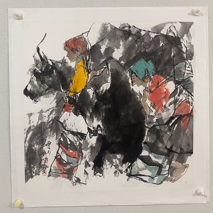 风***周国画书画作品多次参加全国书画大展