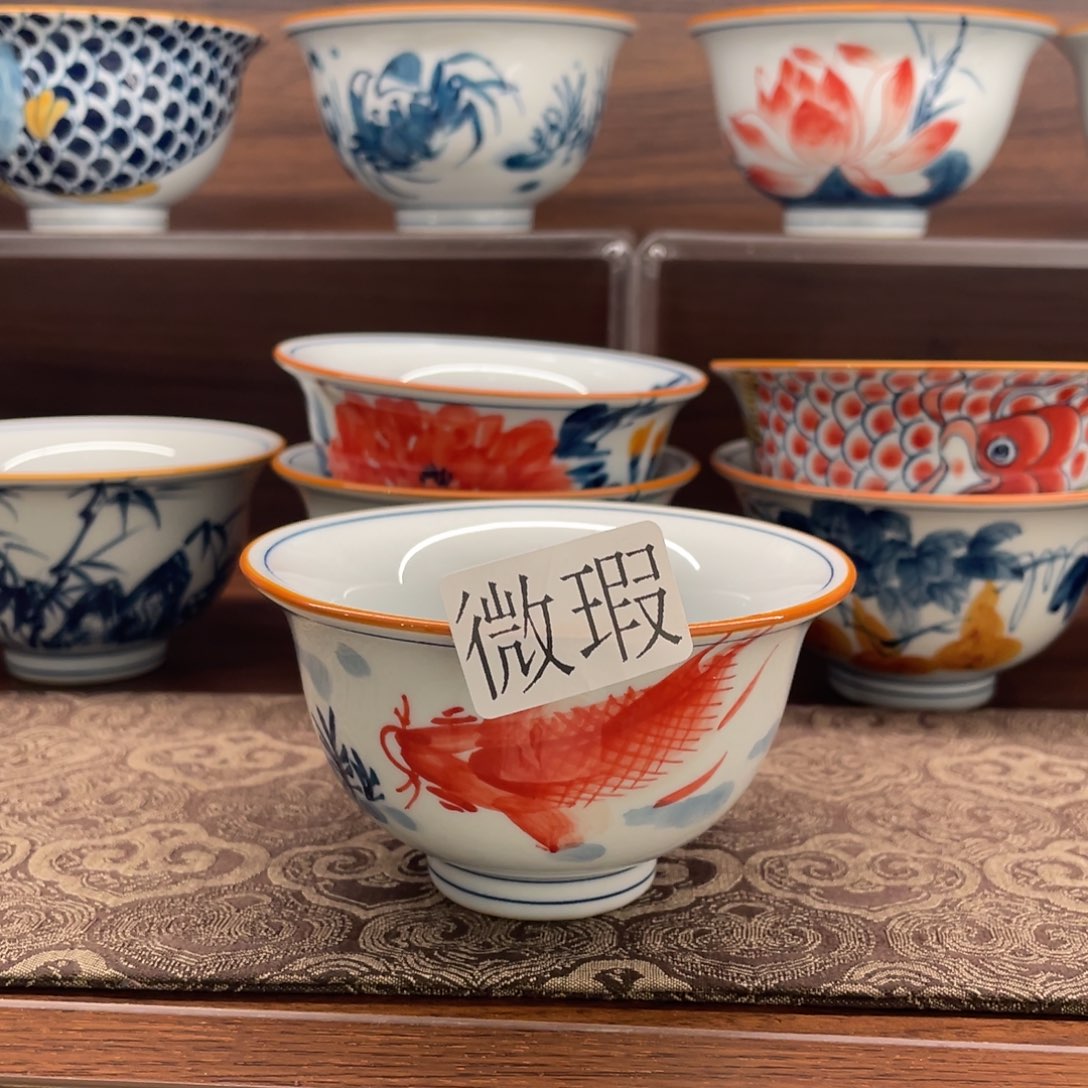 有瑕釉下彩纯手绘