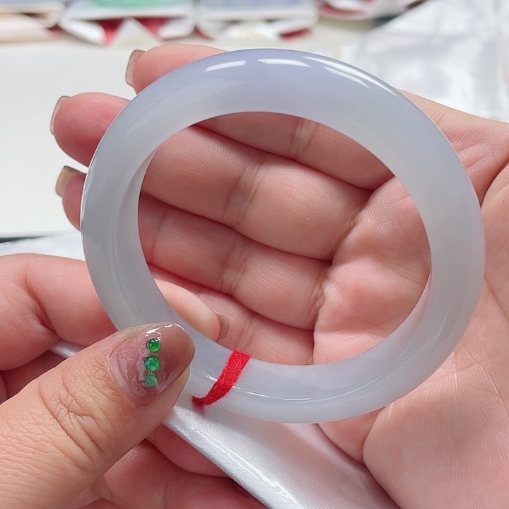 翡翠手镯未镶嵌缅甸翡翠手镯57圈