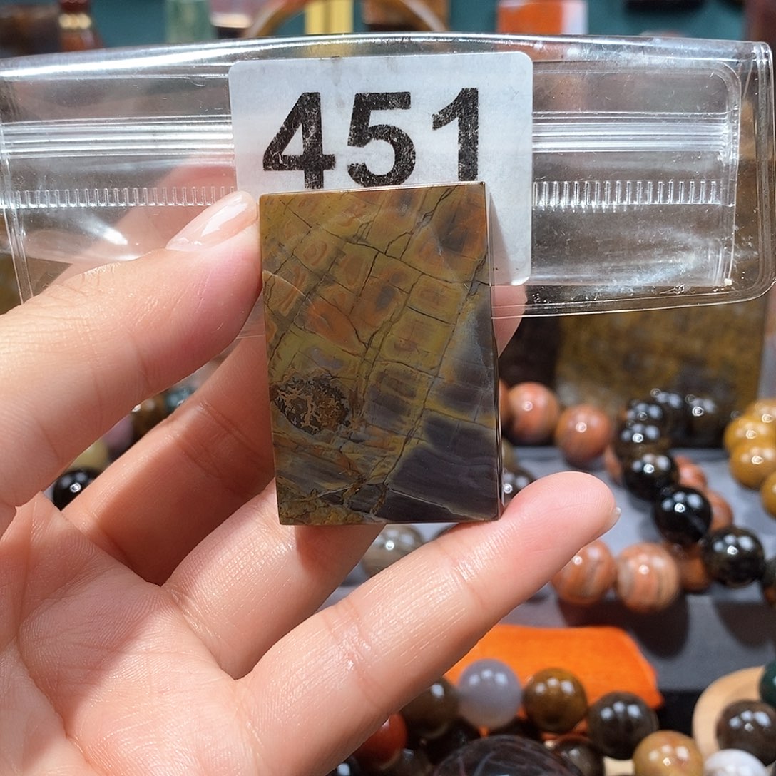 硅化玉天然北票硅化玉牌子未镶嵌