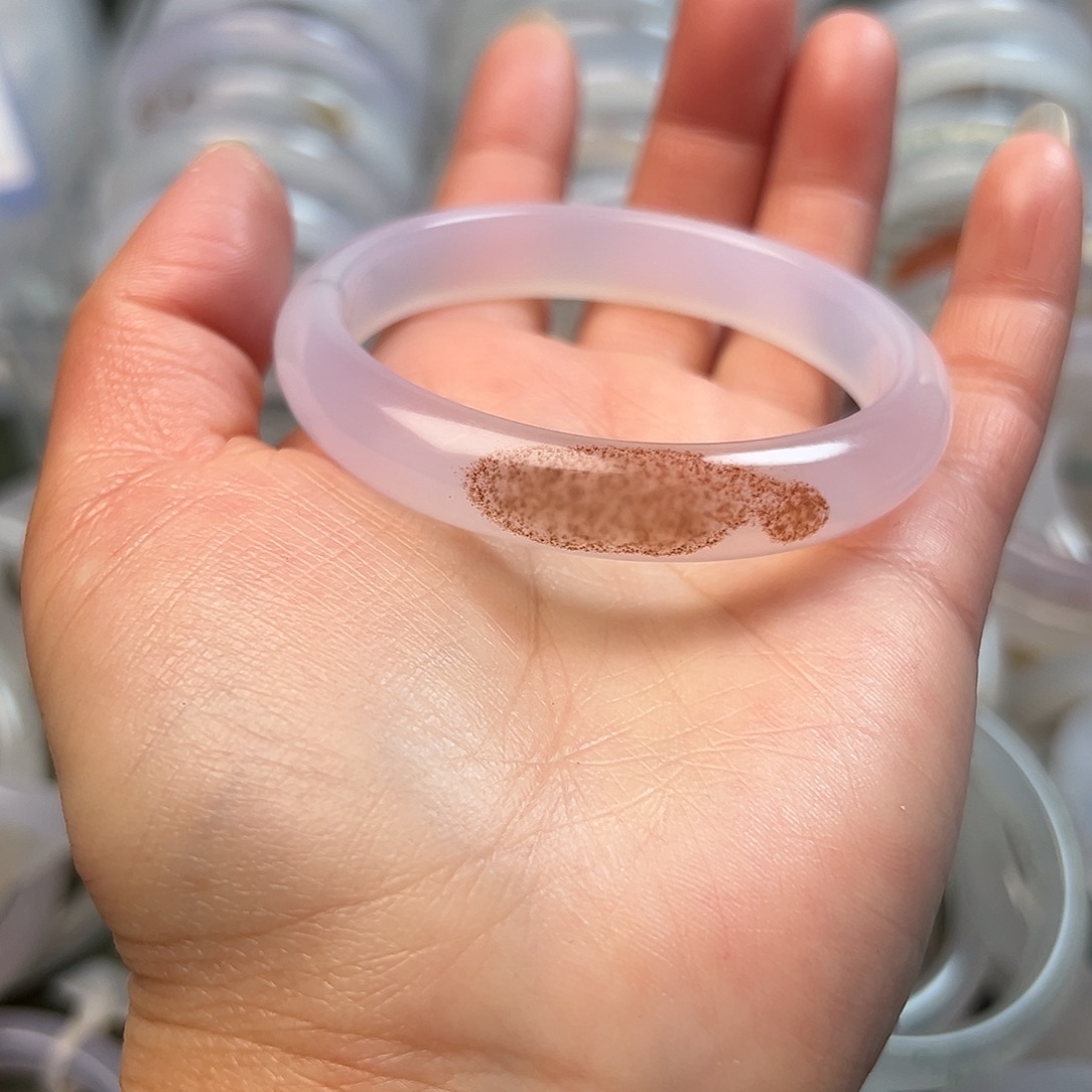 用***9玛瑙/玉髓未镶嵌手镯