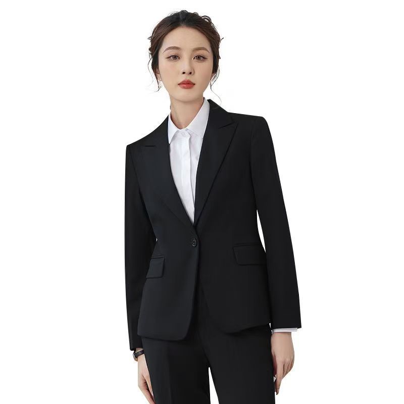 女修身短款西装套装显瘦商务干练简约有形套西（直播间叫到去拍）