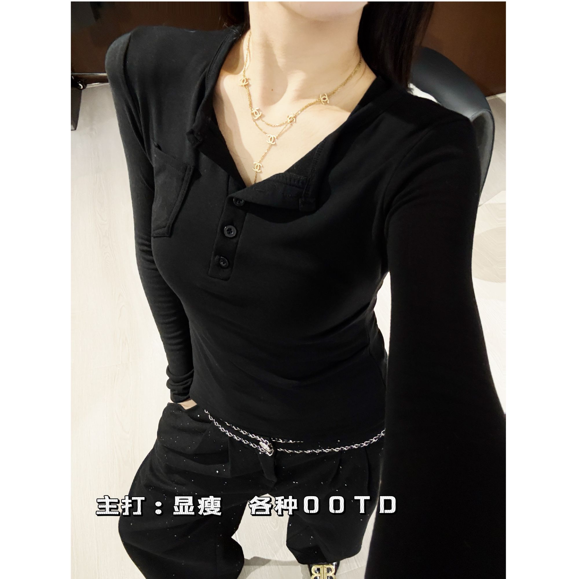 南油欧货高定T恤 百搭显瘦打底衫 SY0193