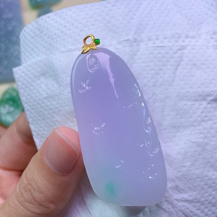 翡翠未镶嵌吊坠(不含链) 3855