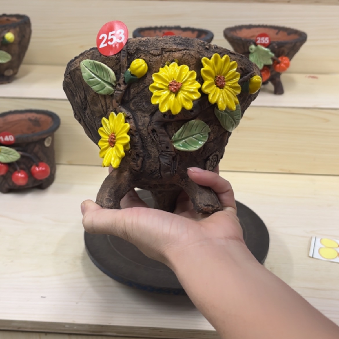 【闪购商品】紫砂花盆253号内口15外高13