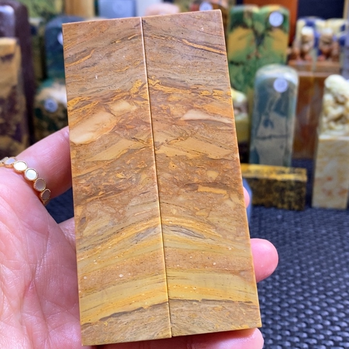 印度石青田石印章石