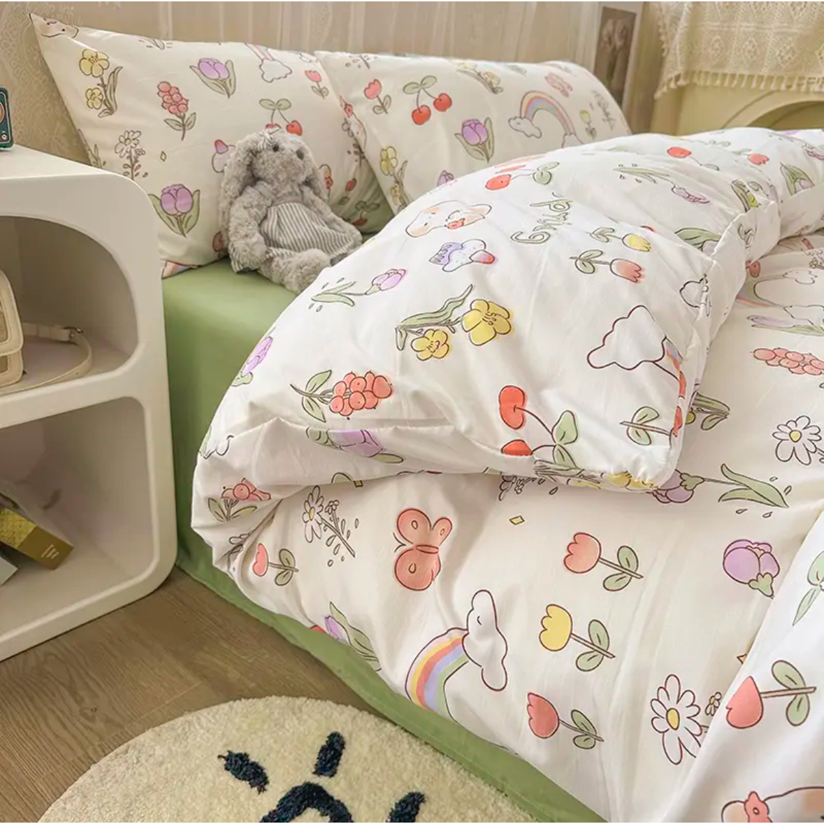 【春日来信】田园清新款 高支高密 2.2/2.4 双人棉被罩 7*7