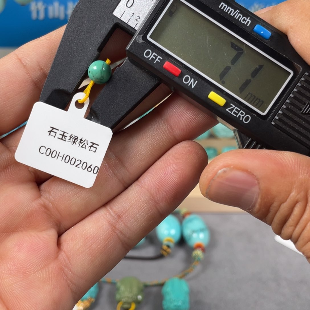 绿松石未镶嵌颈饰