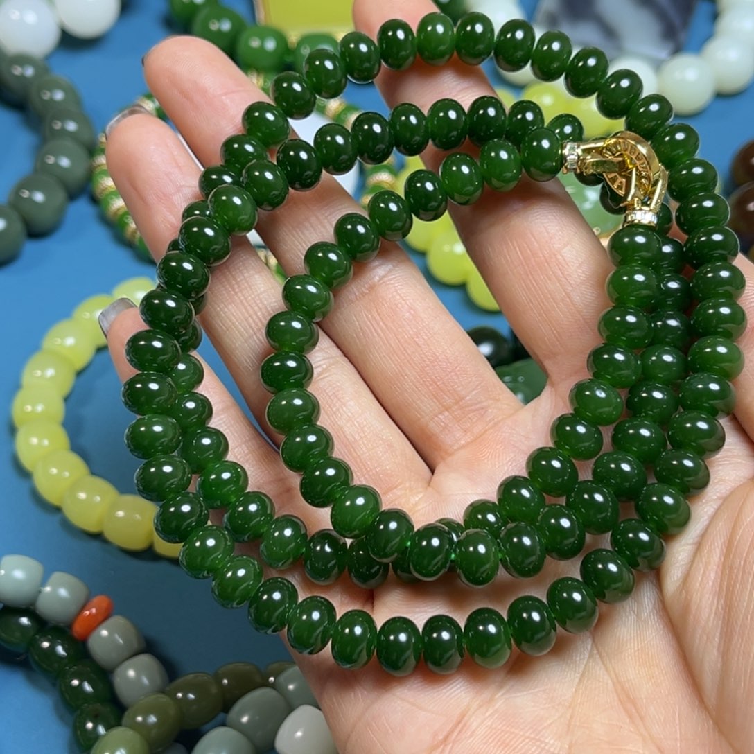 和田玉手串未镶嵌