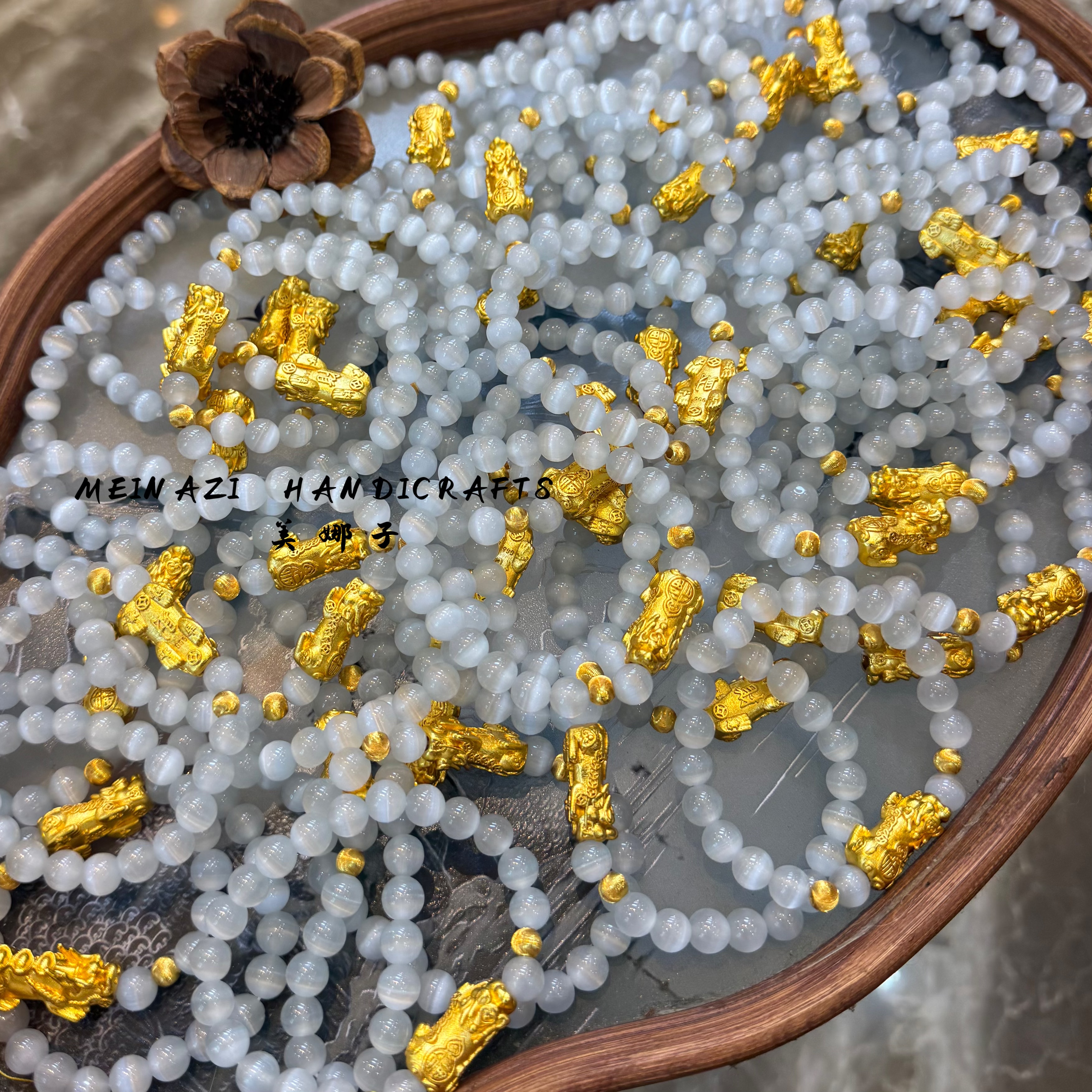 手链 MEINA/精致小貔貅手串 时尚手工轻奢百搭情侣