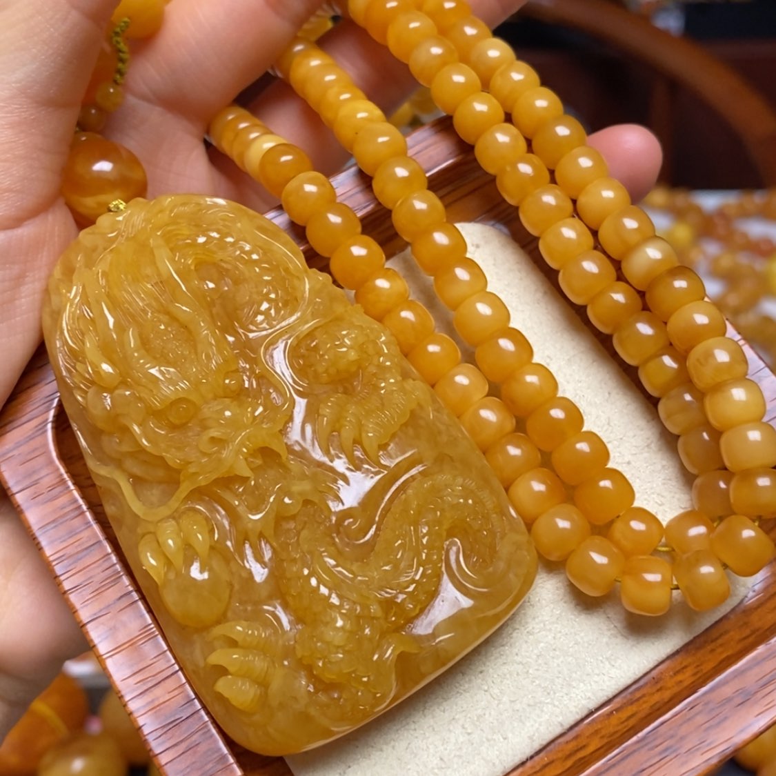 【闪购商品】蜜蜡颈饰未镶嵌项链