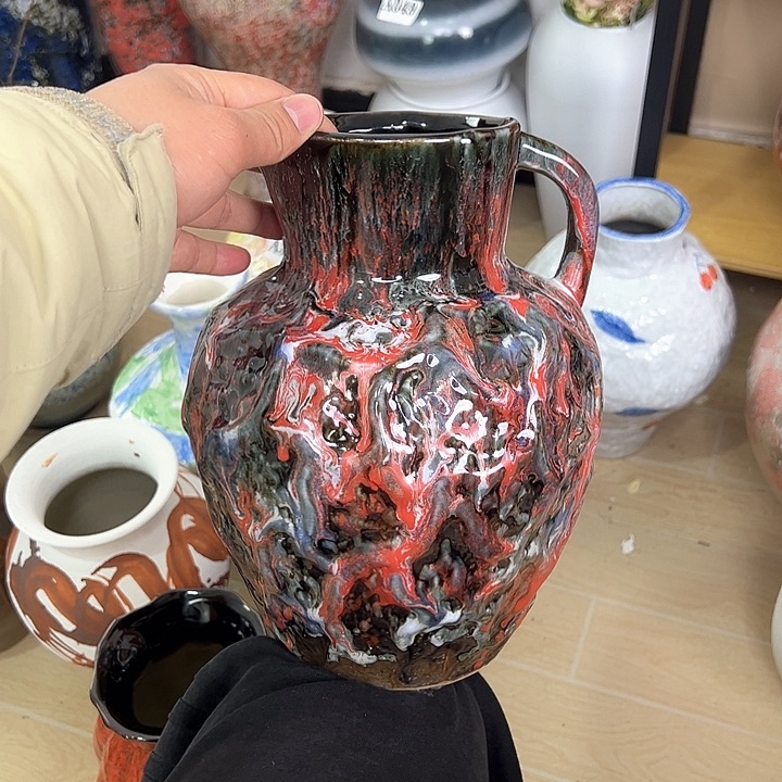 陶瓷小*75花瓶摆件创意的
