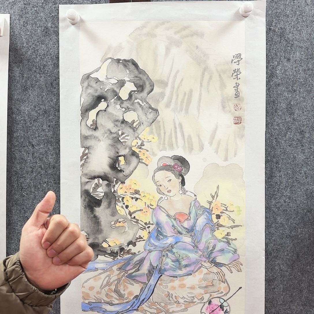 书法lxr手绘作品老师