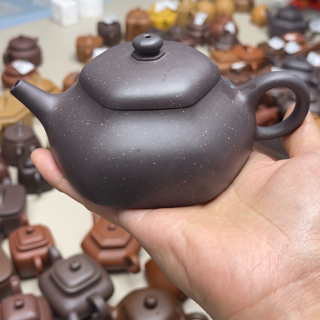 茶壶紫砂六方静乐260毫升