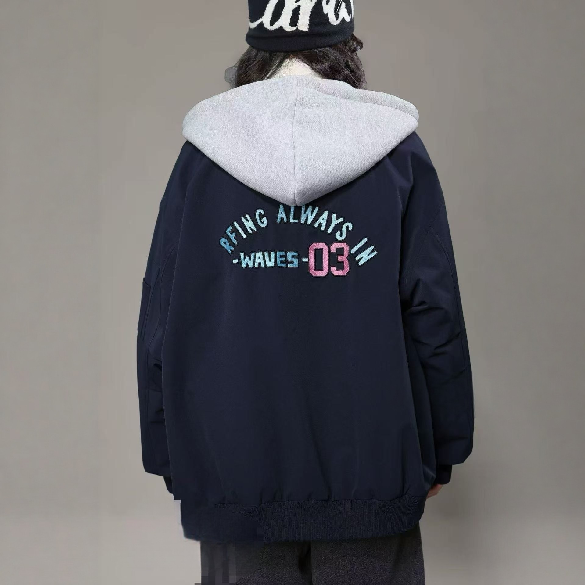 MF-26童装 一件过冬 冬款连帽字母03棉衣