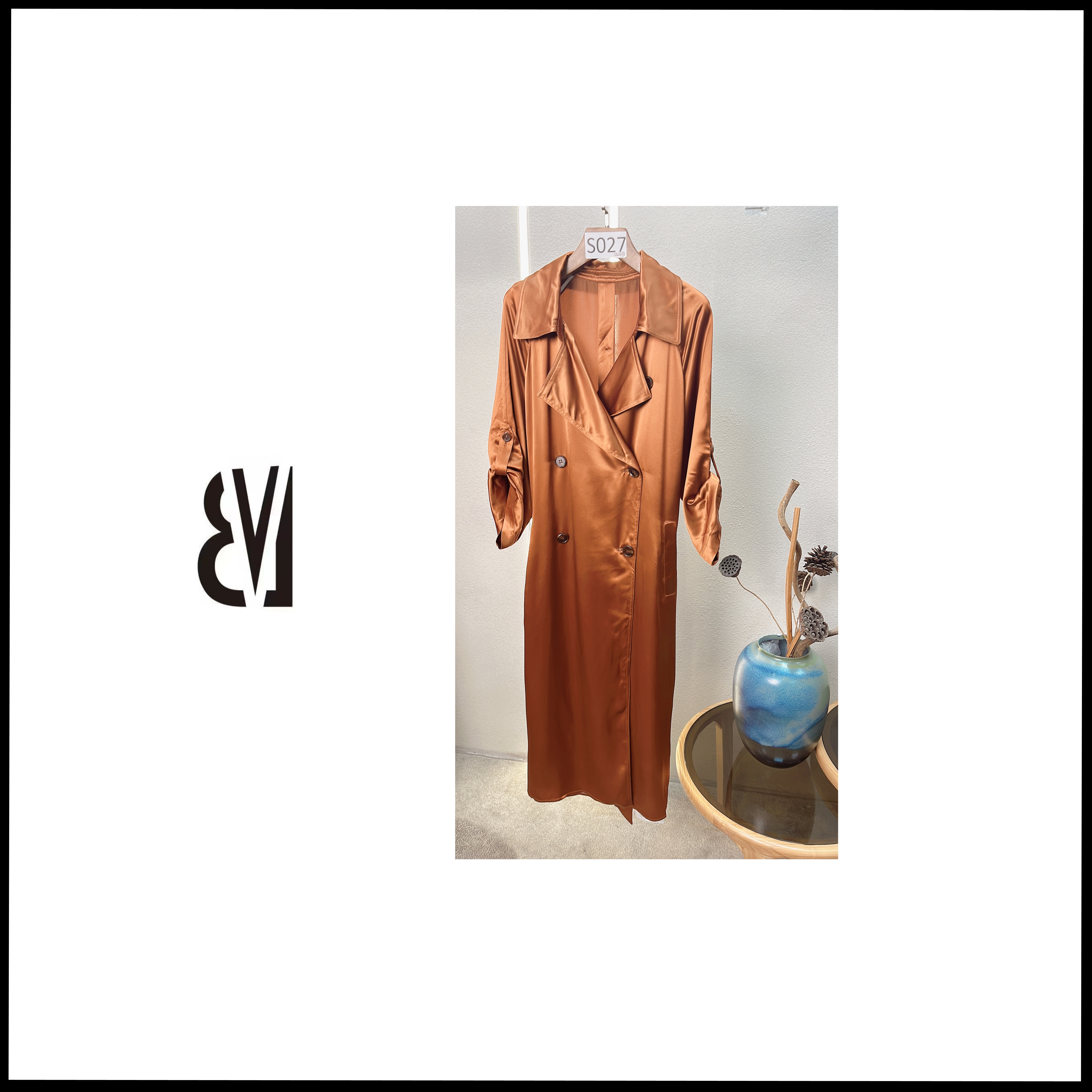 裙摆型网红风衣百搭插肩袖中长款设计