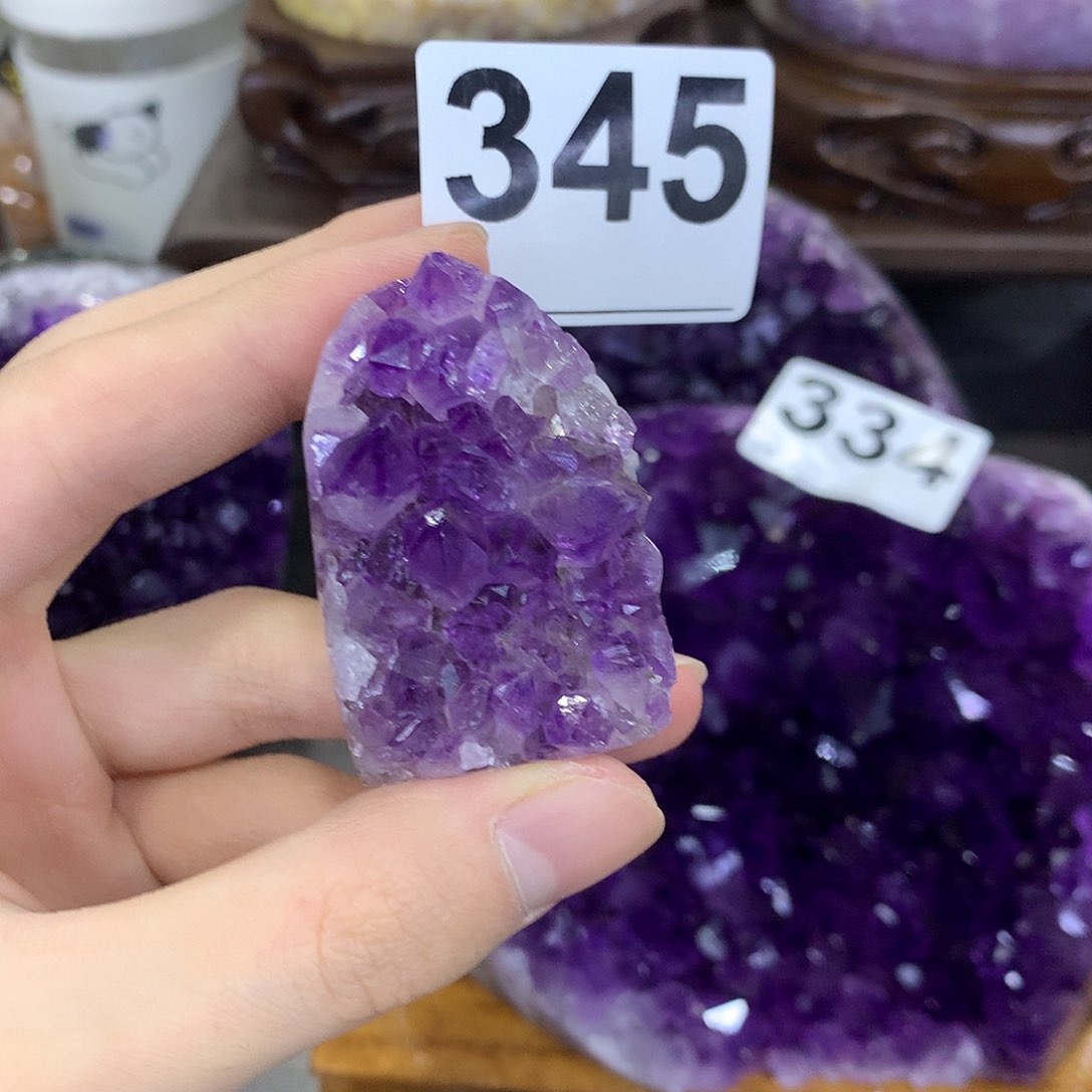 紫晶珠宝半成品未镶嵌345