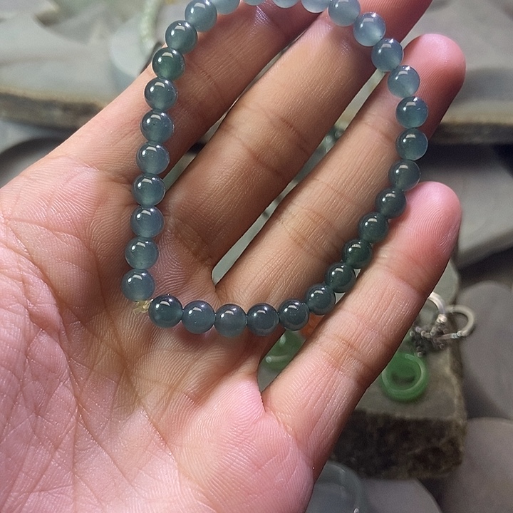 陳***」手链合成（培育）蓝宝石足金镶嵌