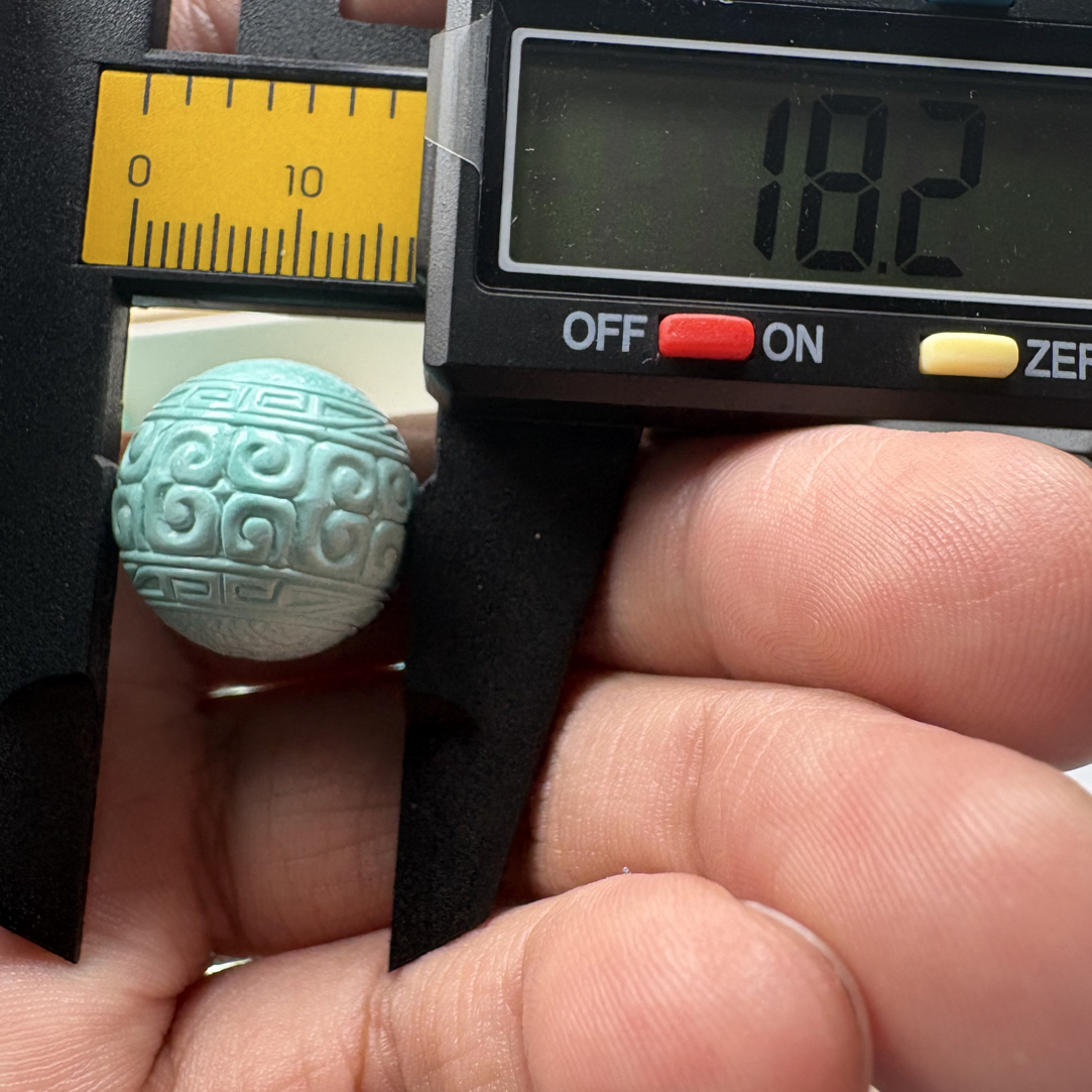 时尚精美绿松石回纹珠