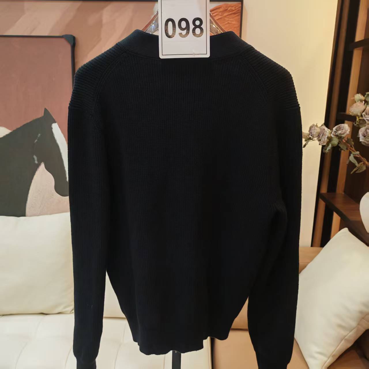 99新 Alexander McQueen/亚历山大·麦昆 联名金线开衫098