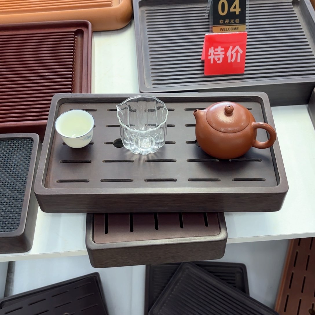 特价紫檀横纹储水35.20.5，送茶席1个