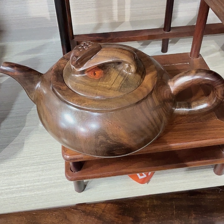 大红酸枝工艺品底座