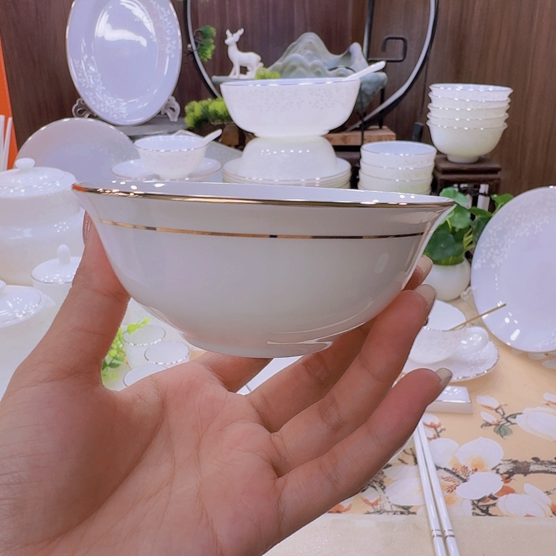 瓷景德镇骨瓷小汤碗