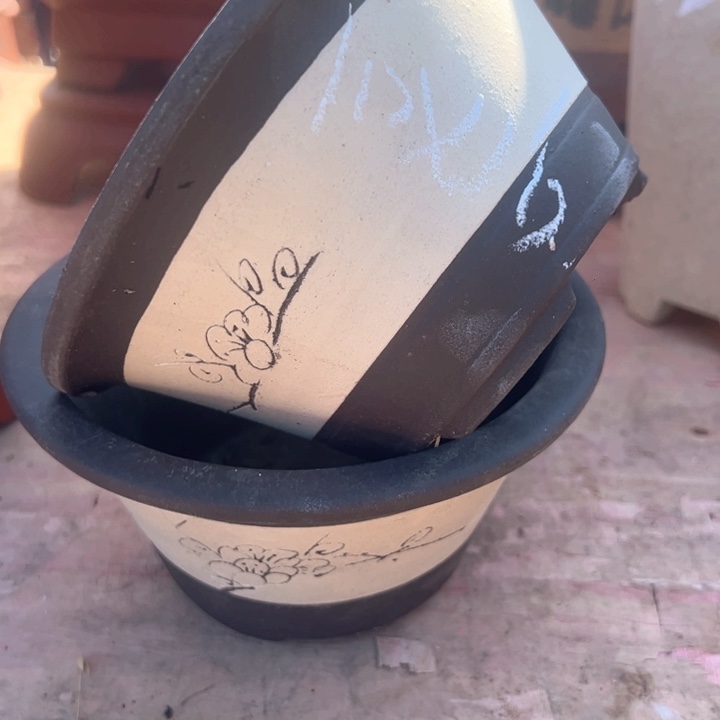 红陶紫砂碗盆口16