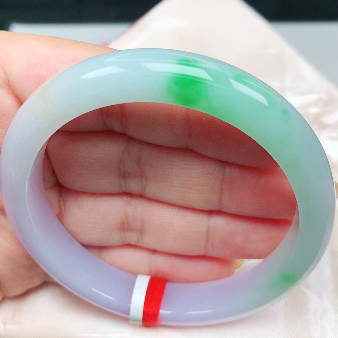 未镶嵌手镯翡翠23春彩紫霞仙子