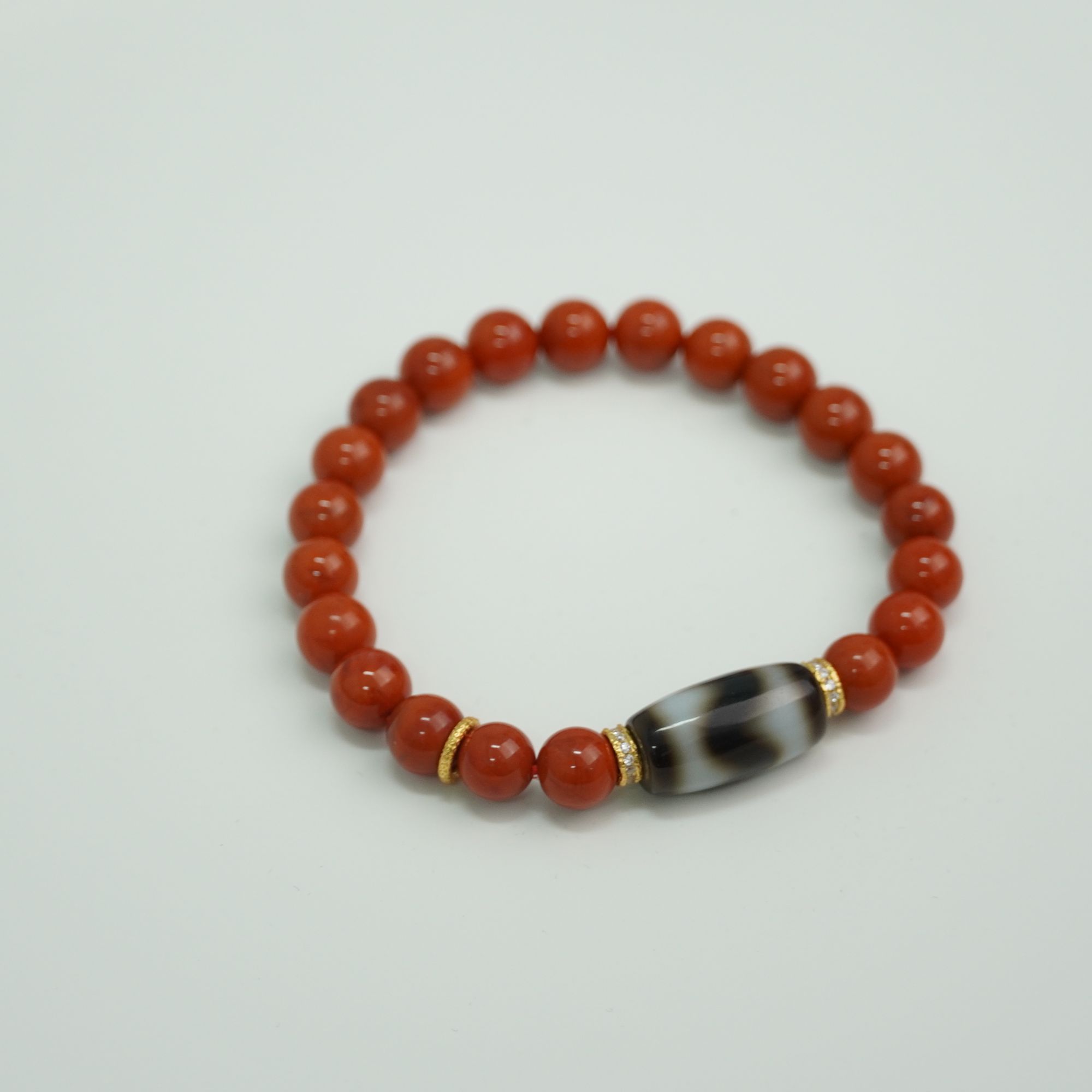 【不二】柿子红-7A典藏级-川料瓦西南红DIY手串8mm+（多样性发）