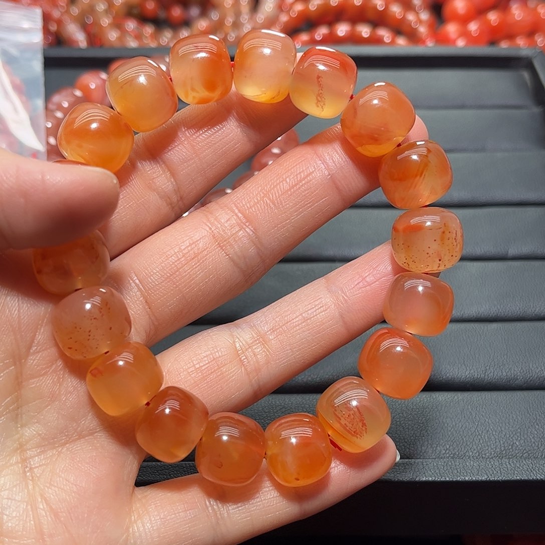 南红玛瑙手链未镶嵌高***韩