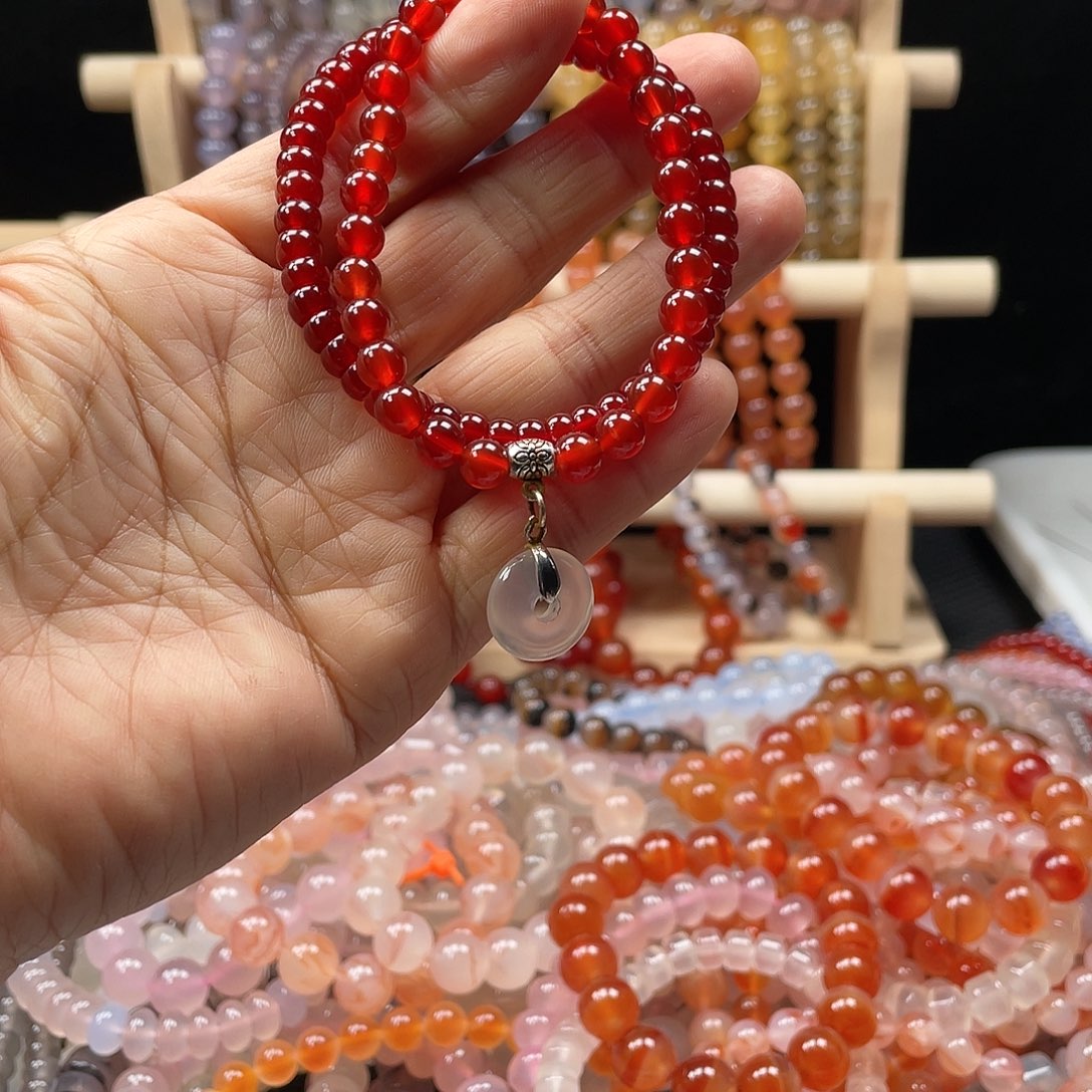 元***元玛瑙/玉髓合金手链