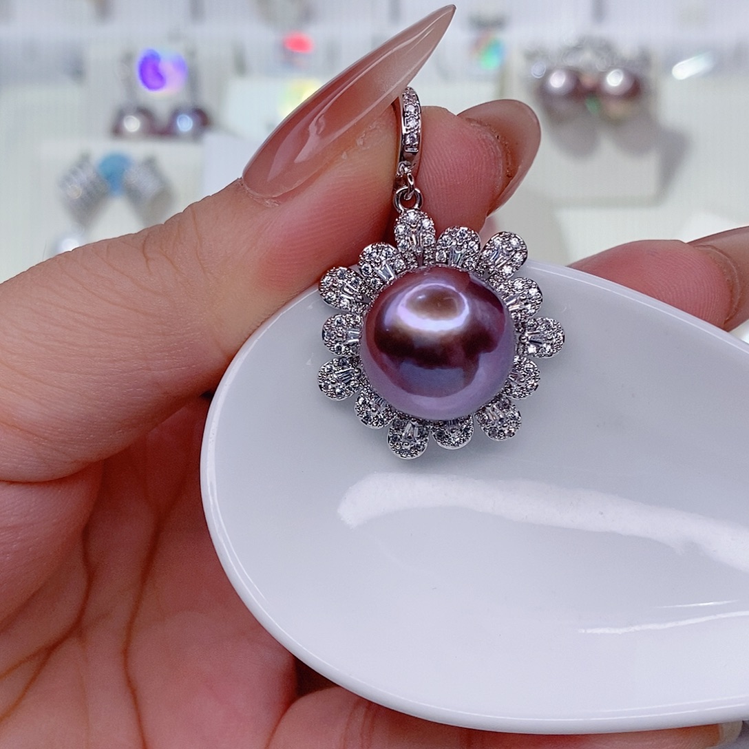 淡水珍珠未镶嵌吊坠(赠链)14➕