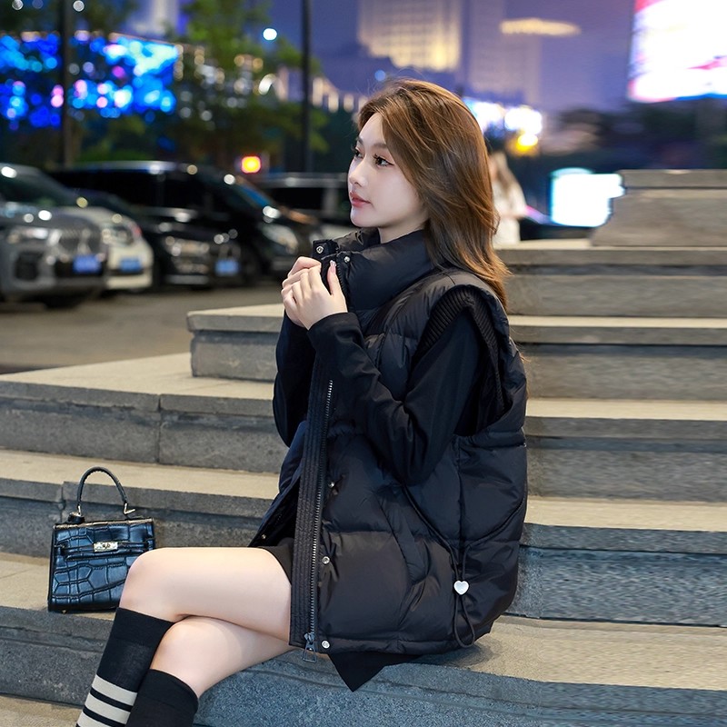 棉马甲女款外穿2025新款秋冬小个子高端设计感时尚短款韩版背心