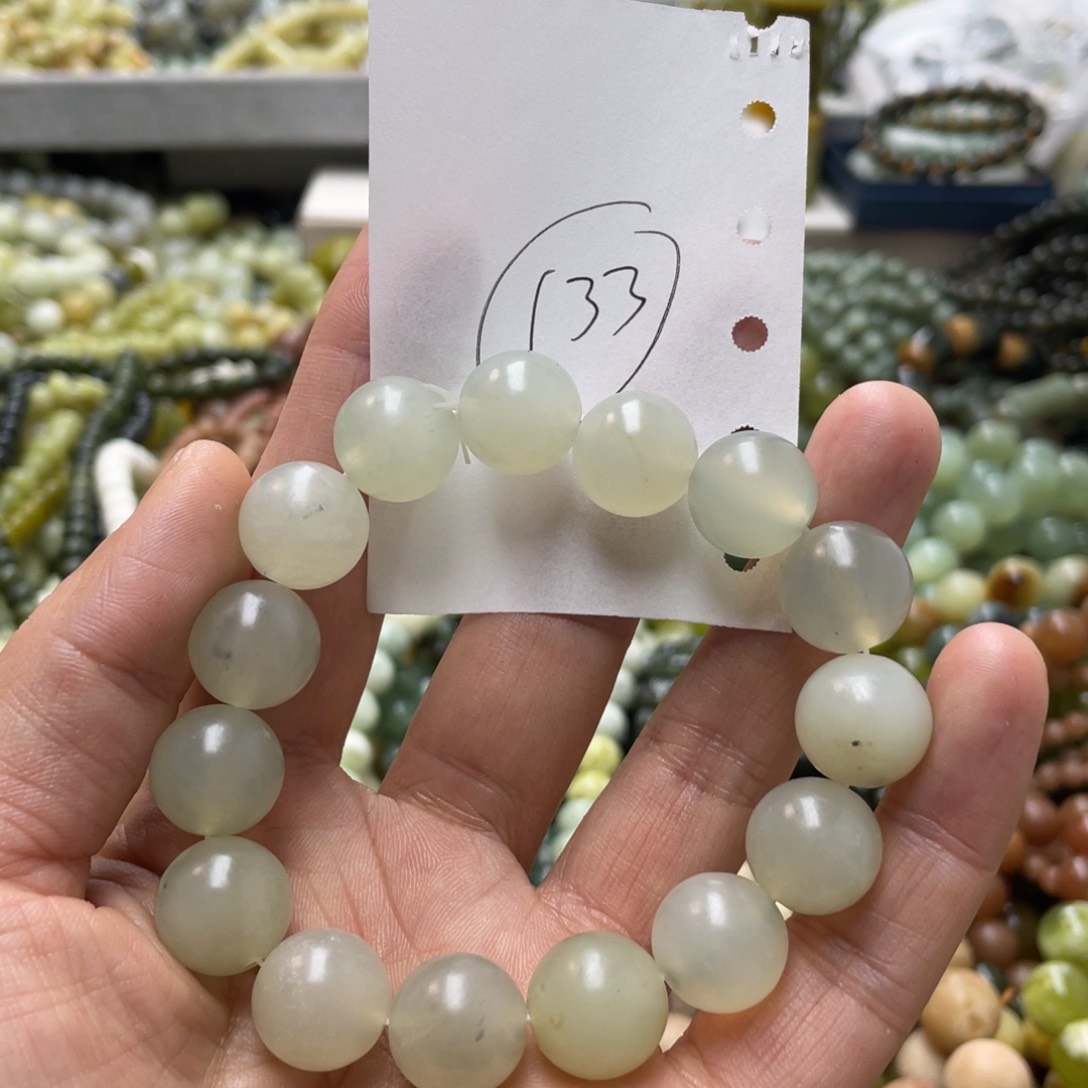 蛇纹石玉手链未镶嵌