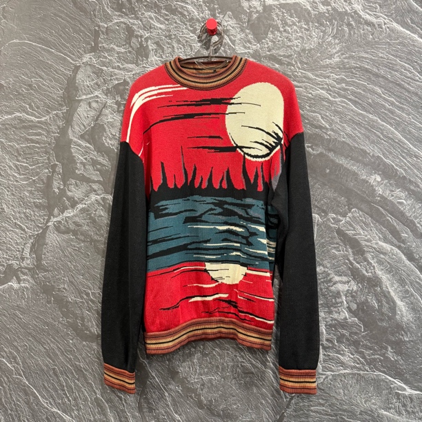 普拉达明星秀款套头针织毛衣/46码/99新/01090