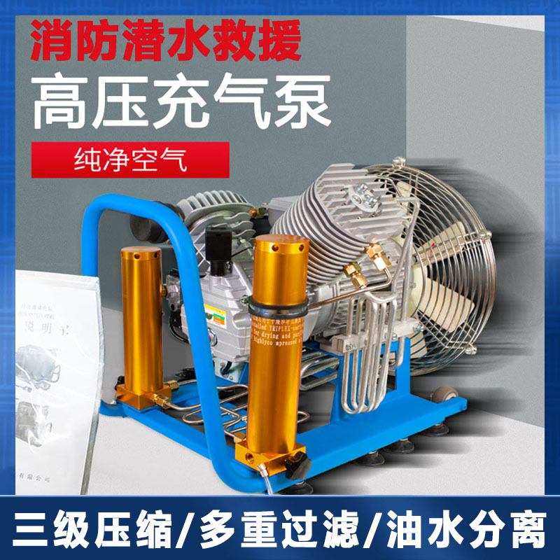 潜水气瓶电动高压打气机消防空气呼吸器正式压30mpa 压缩机充气泵