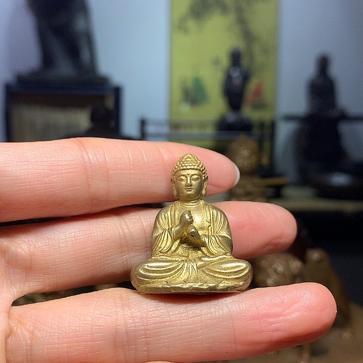 富***华铜小佛 摆件 茶宠